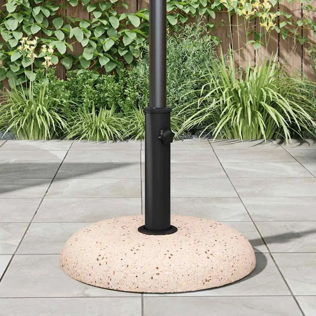 Base de Parasol para Postes de 37/42/52/58mm em Concreto Amarelo, 20kg