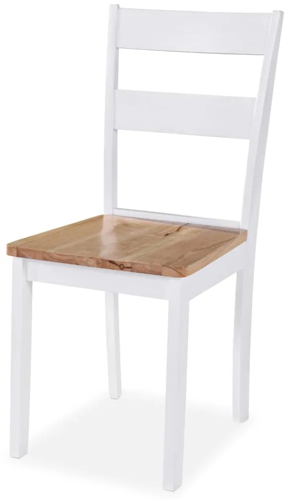 Conjunto de jantar 3 pcs MDF e seringueira branco