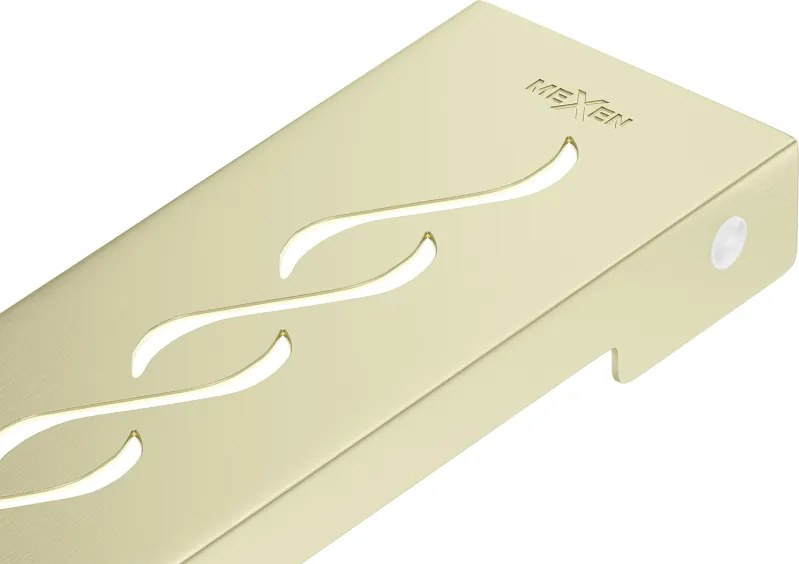 Mexen Flat M18 tampa para ralo linear 90 cm, ouro escovado - 1A23090