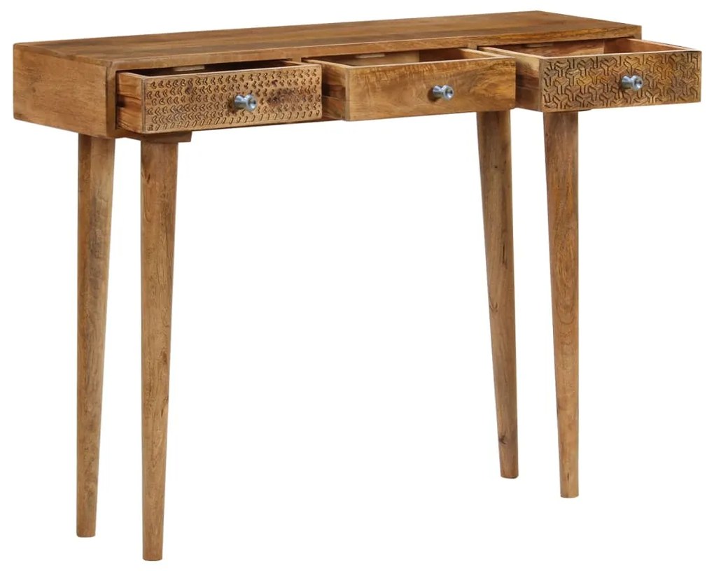 Mesa consola madeira de mangueira maciça 102x30x79 cm