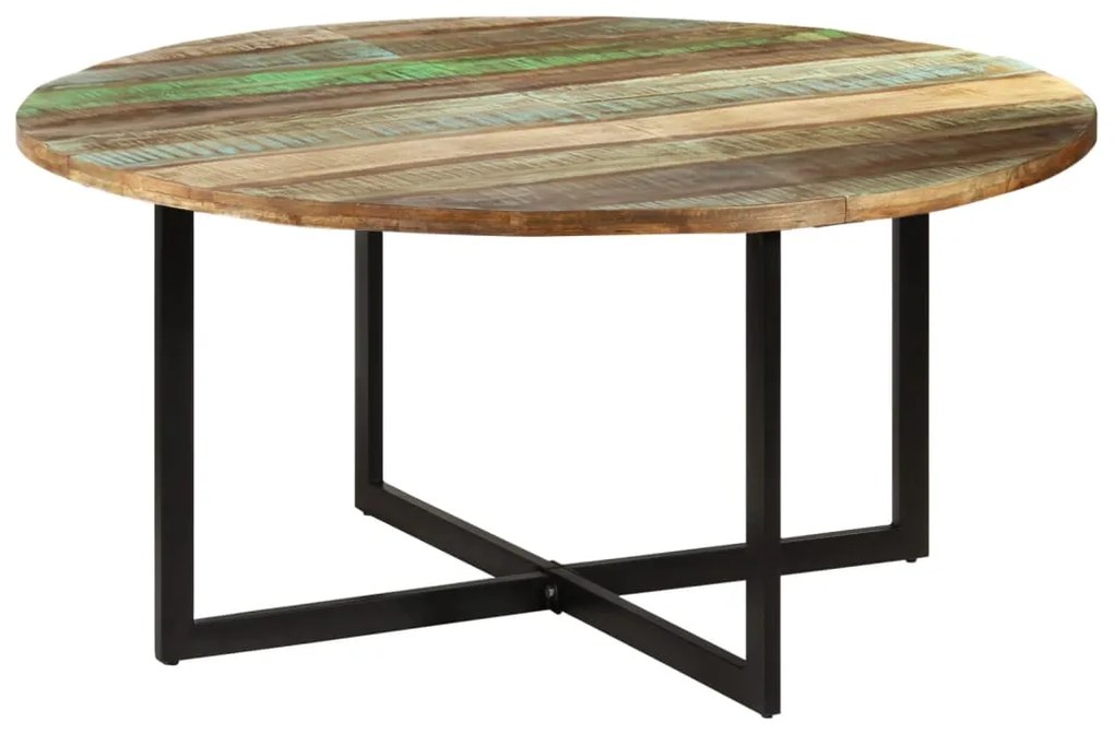 Mesa de jantar 150x75 cm madeira recuperada maciça