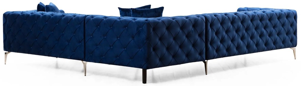 Sofá de Canto Como – Azul Marinho – 310 cm x 70 cm x 270 cm