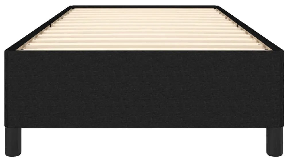 Estrutura de cama sem colchão 90x200 cm tecido preto