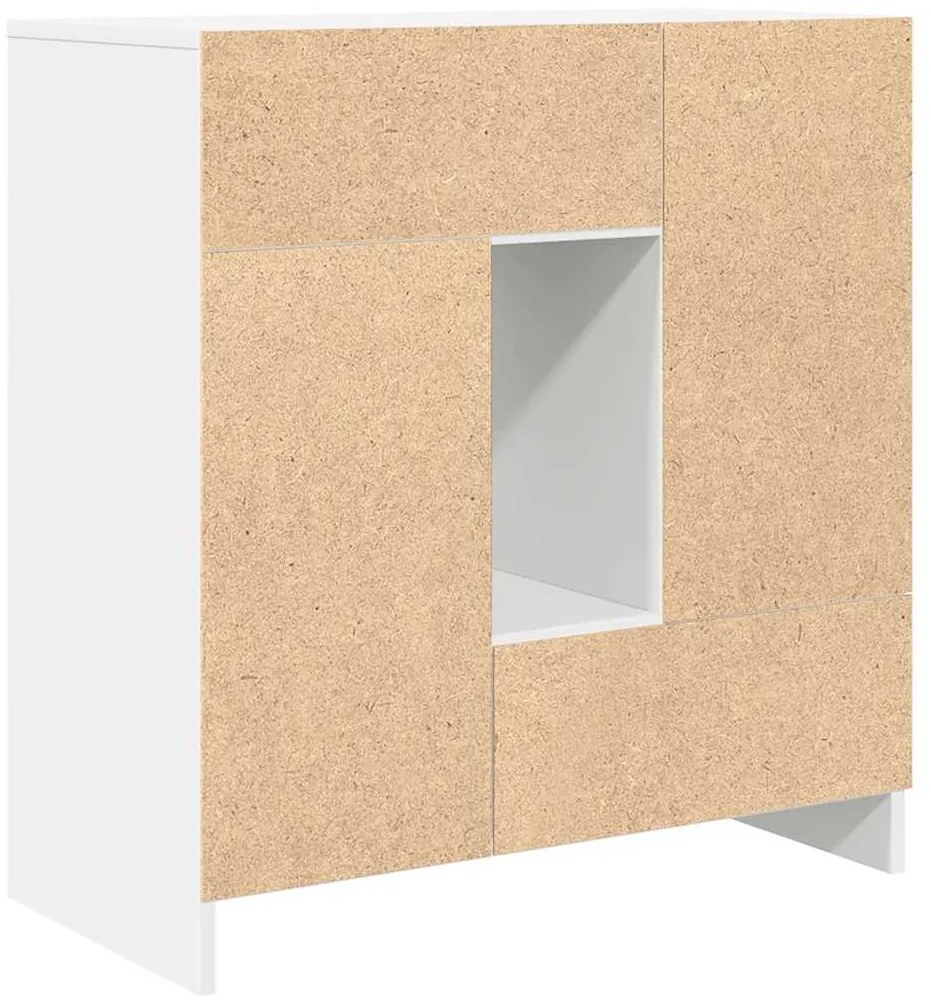 Aparador c/ gavetas e portas 70,5x34x74,5 cm branco