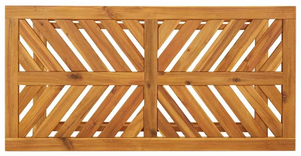 Conjunto de Lounge para Jardim de 4 Peças de Madeira Sólida de Acácia