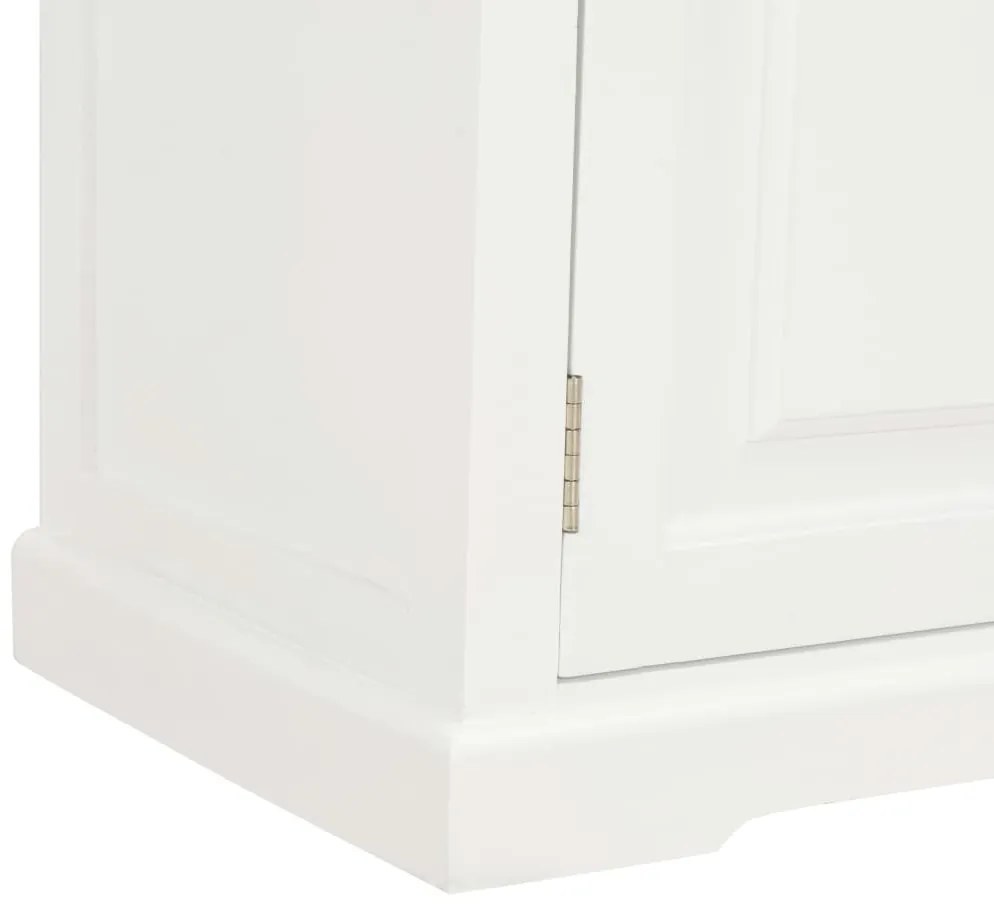 Móvel de TV 90x30x40 cm madeira branco