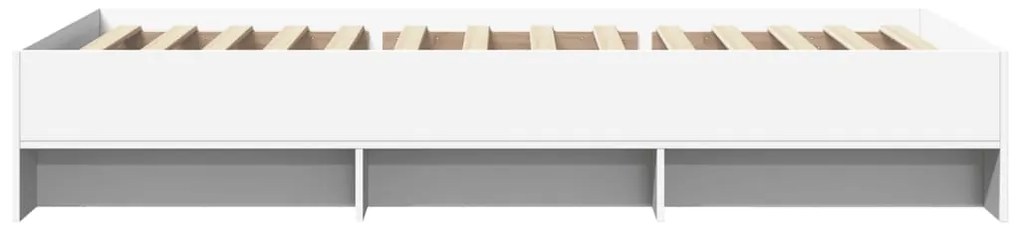Estrutura de cama 90x200 cm derivados de madeira branco