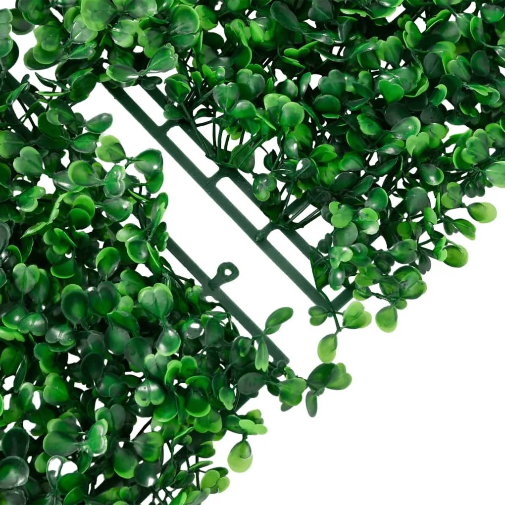 Vedação de arbusto artificial 6 pcs 50x50 cm verde