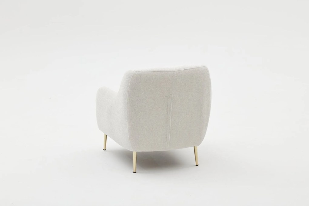 Sofá de 1 Lugar Simena – Creme Dourado – 77 cm x 77 cm x 70 cm