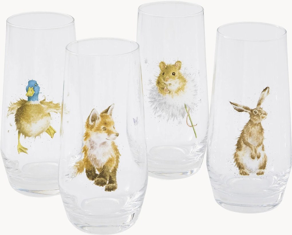 Copos Animals, conjunto de 4