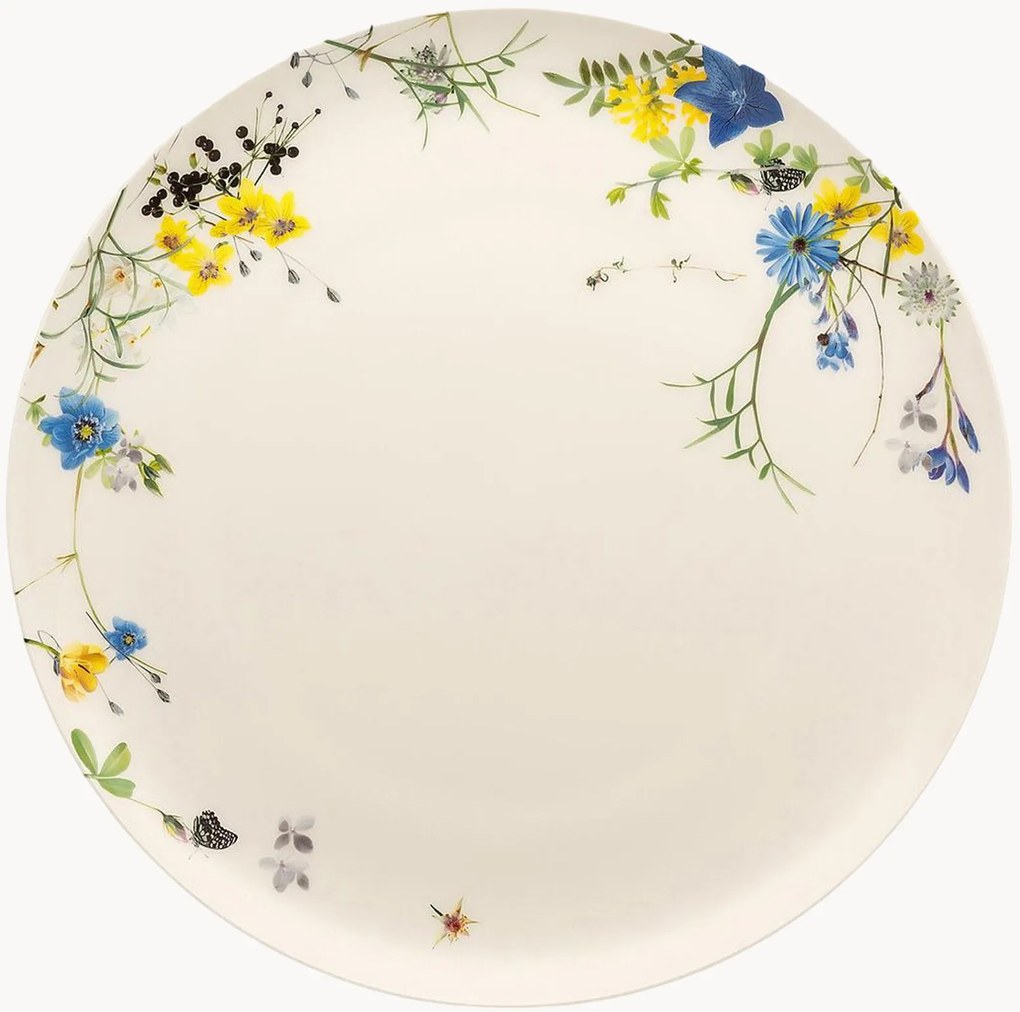 Pratos de sopa em porcelana fina Brillance Fleurs Des Alpes, conjunto de 6