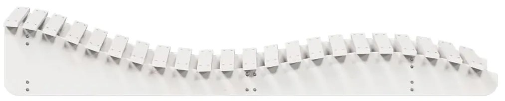 Espreguiçadeiras 2 pcs 205x60x31,5 cm pinho maciço branco