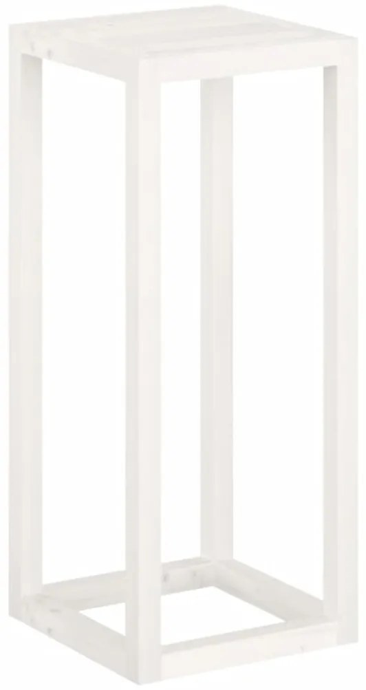3 pcs conjunto de suporte plantas pinho maciço branco
