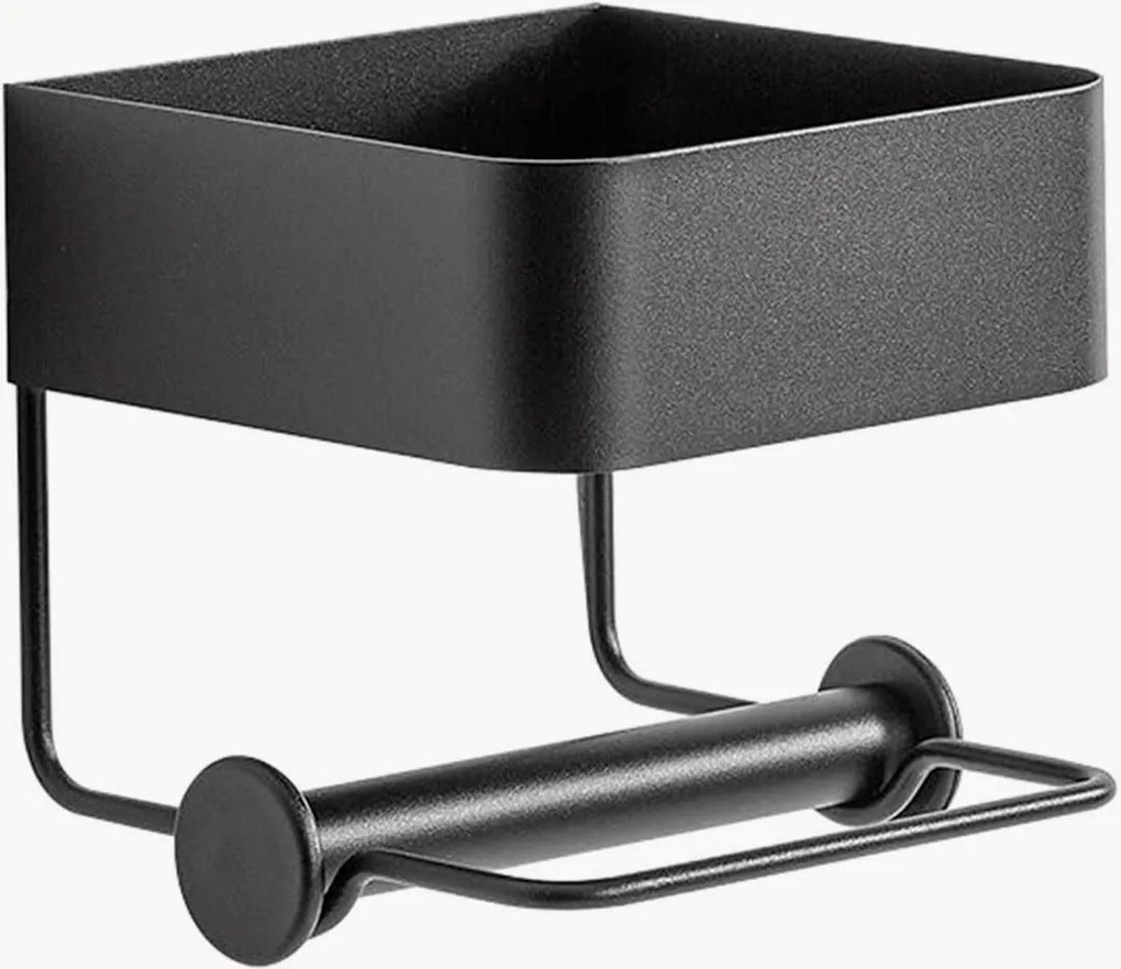 Suporte de parede para papel higiénico com compartimento de arrumação Shima