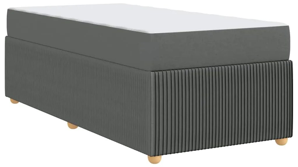 Estrutura da Cama Outros Cinzento escuro 90 x 200 cm tecido