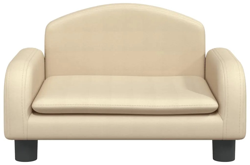 Cama para cães 50x40x30 cm tecido cor creme