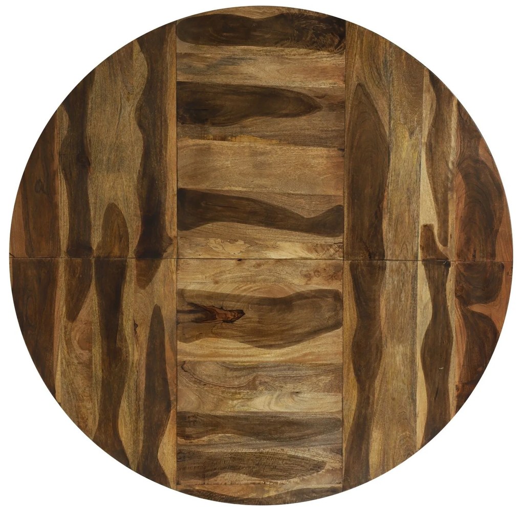 Mesa de Jantar Redonda Ø160x76 cm Madeira de Acácia Sólida