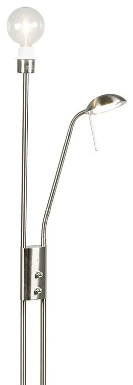 Candeeiro de pé moderno em aço regulável - Luxor