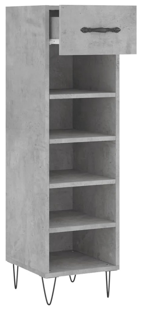 Sapateira 30x35x105 cm derivados de madeira cinzento cimento