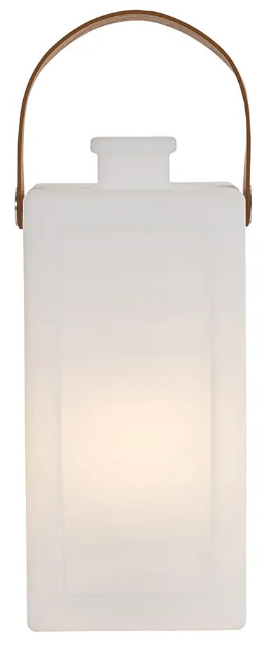 LED Candeeiro de mesa moderno branco efeito chama recarregável IP44 - Stard Design