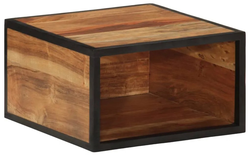 Mesa de cabeceira de parede 35x35x20 cm madeira acácia maciça