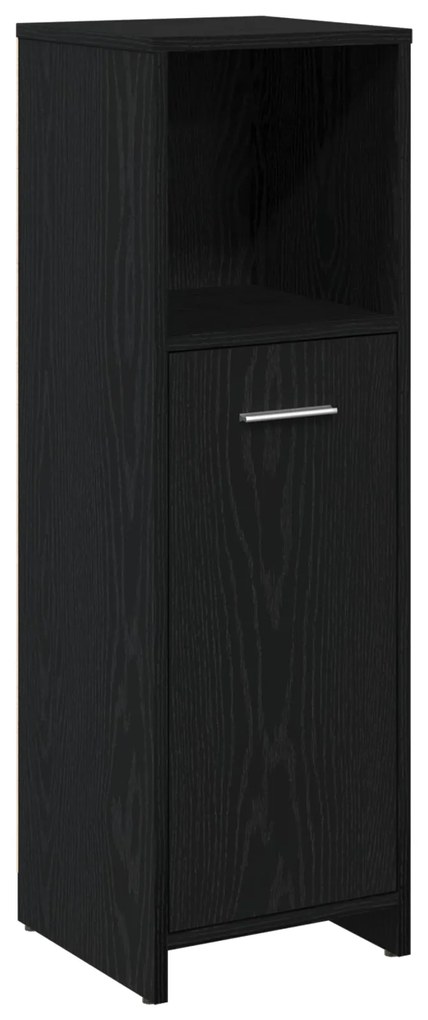 Conjunto de Móveis de Casa de Banho vidaXL 4 Peças Carvalho Preto Made