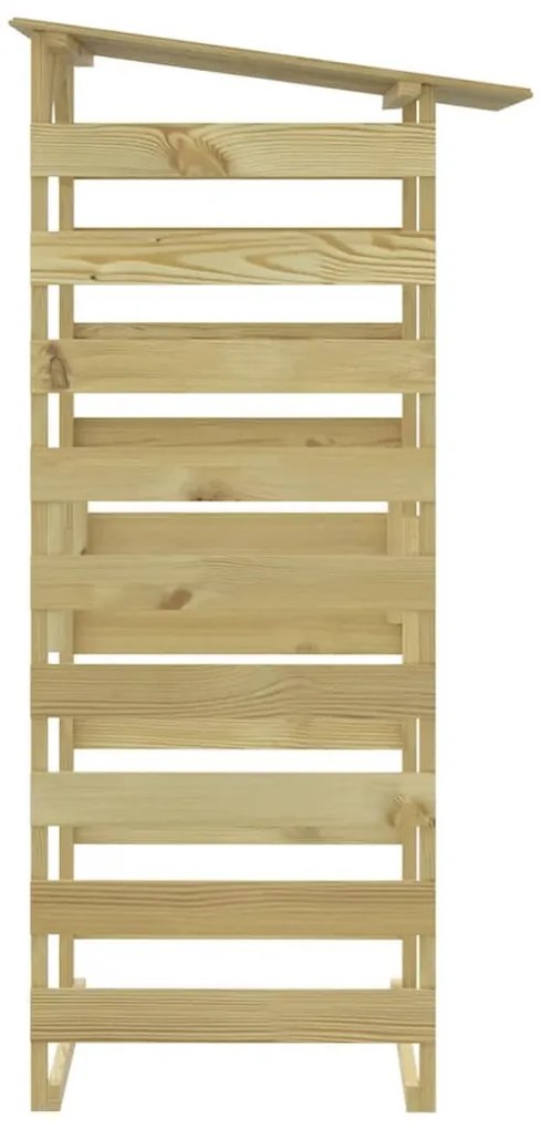 Pérgolas com telhados 2 pcs pinho impregnado 100x90x200 cm