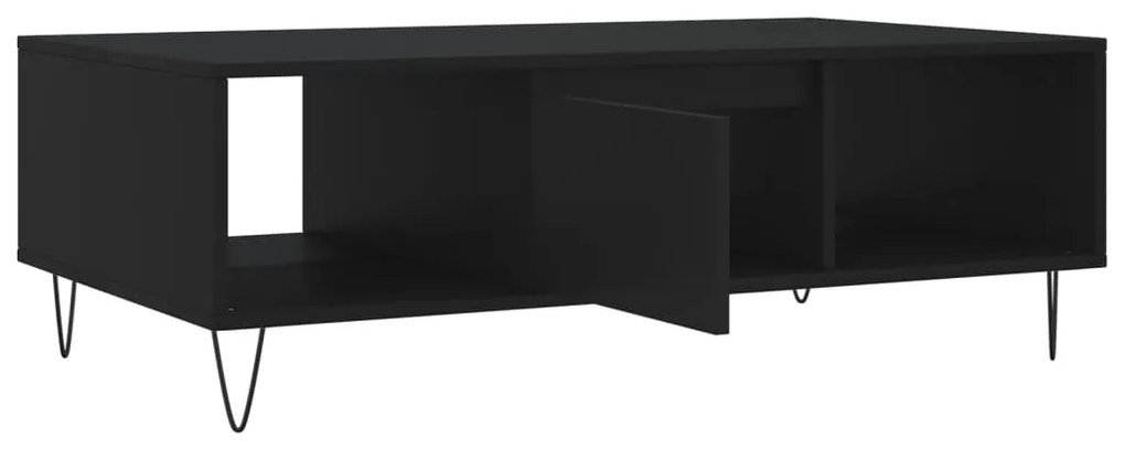 Mesa de centro 104x60x35 cm derivados de madeira preto