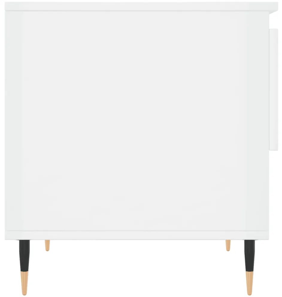 Mesa de centro 50x46x50cm derivados de madeira branco brilhante