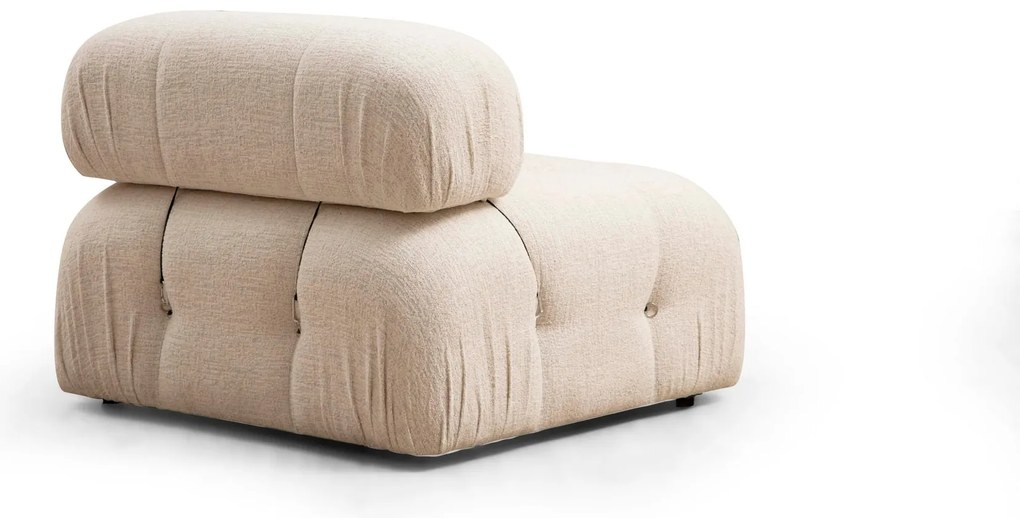 Sofá de 3 Lugares Bubble – Creme – 288x95x75 cm