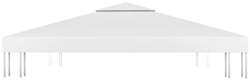 Cobertura de gazebo com 2 camadas 310 g/m² 3x3 m branco