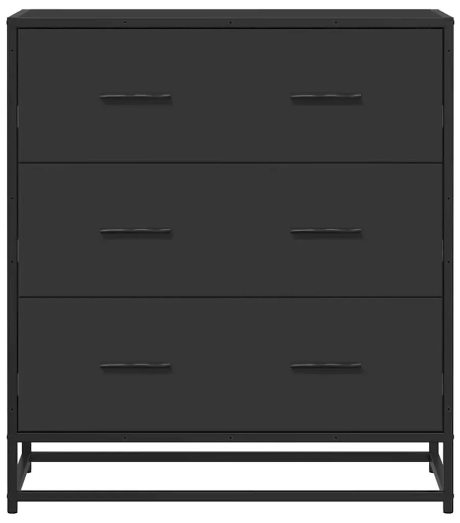 Aparador 68x35x76 cm derivados de madeira/metal preto