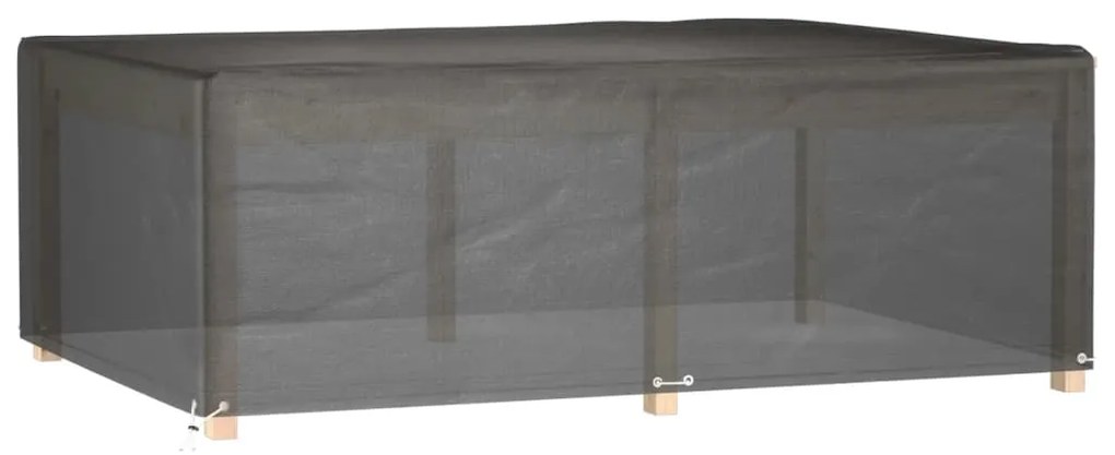 Capa p/ mobiliário de jardim 12 ilhós 230x165x80 cm retangular