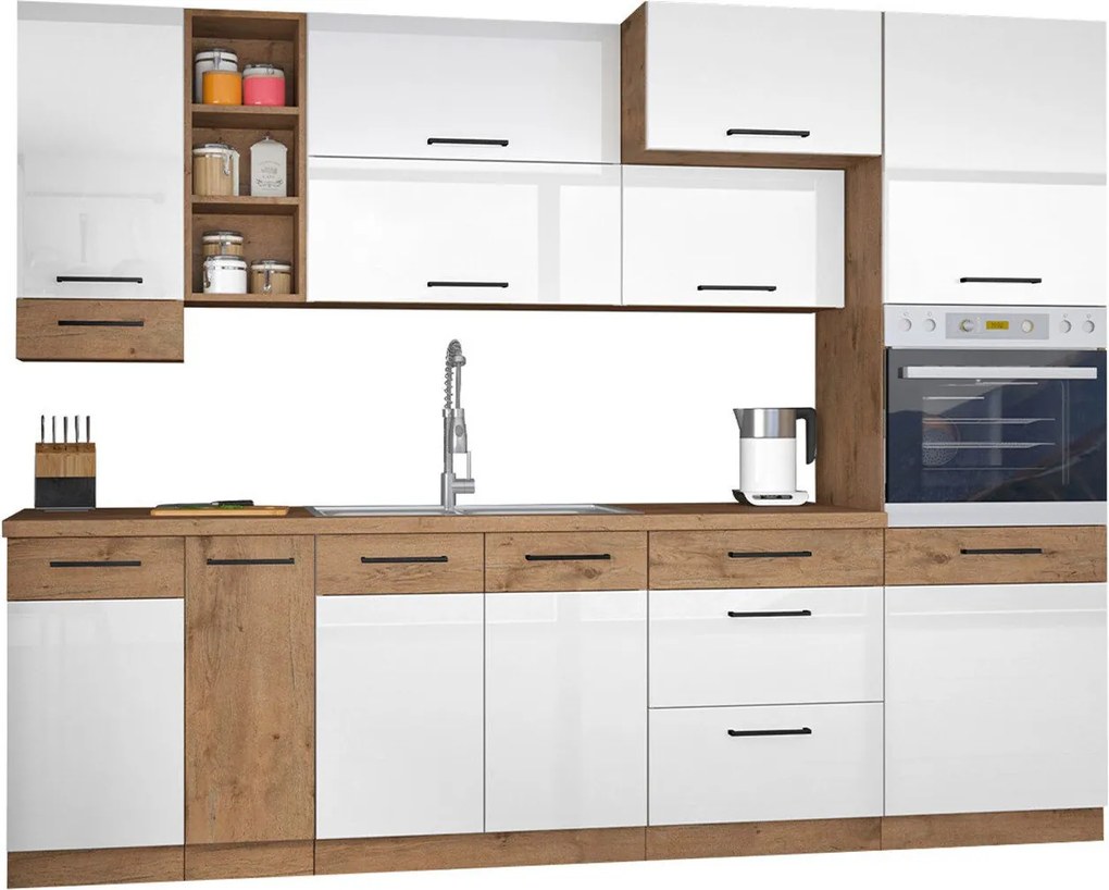 Conjunto de cozinha modular Wood White 137