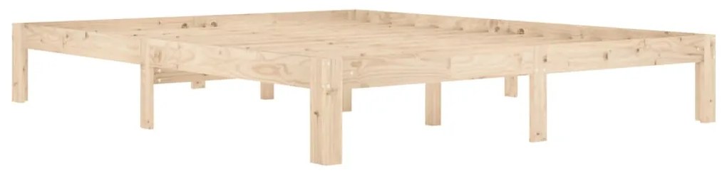 Estrutura de cama 160x200 cm pinho maciço