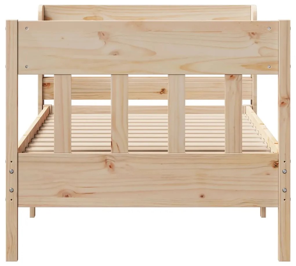 Cama sem colchão 90x200 cm madeira de pinho maciça