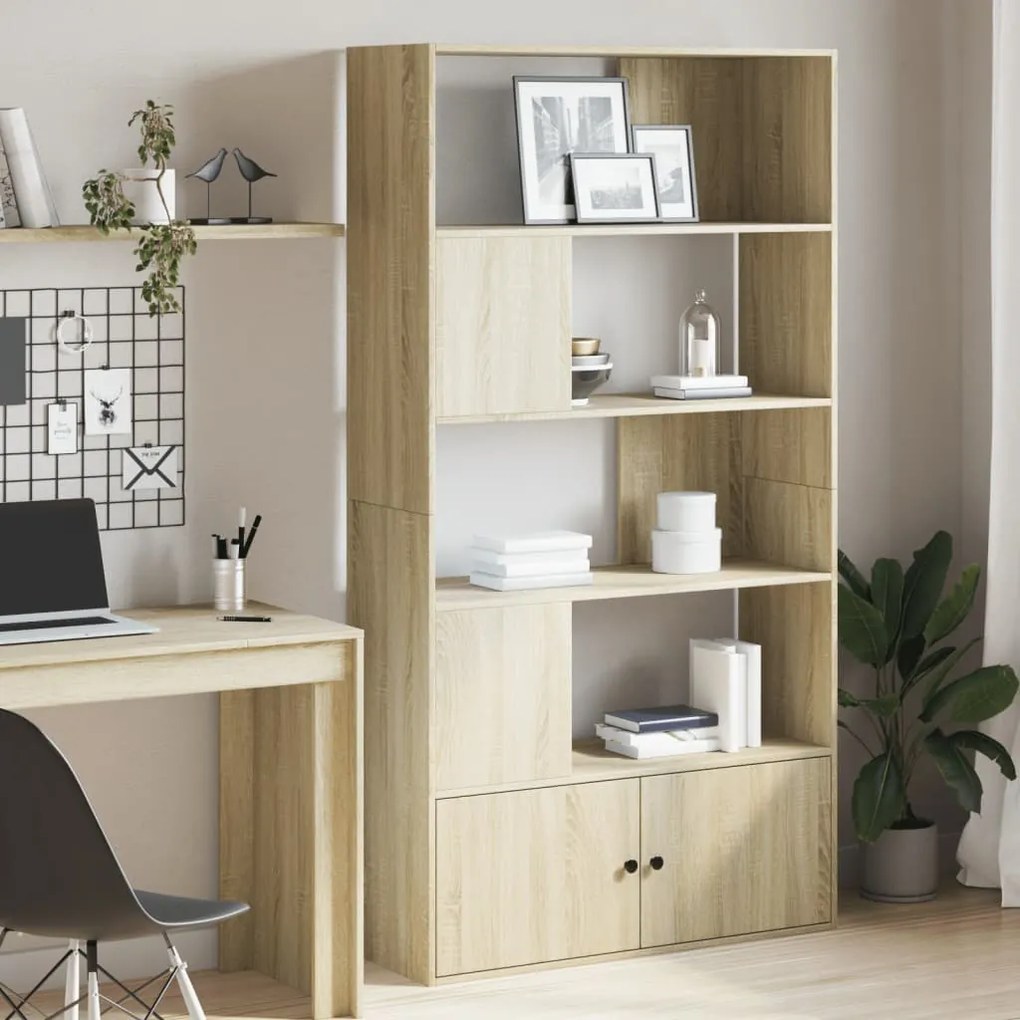 vidaXL Estante 100x36x189 cm derivados de madeira carvalho sonoma