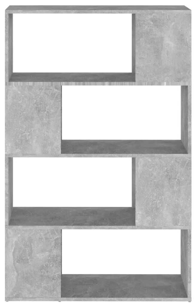 Estante/divisória 80x24x124,5 cm contraplacado cinzento cimento
