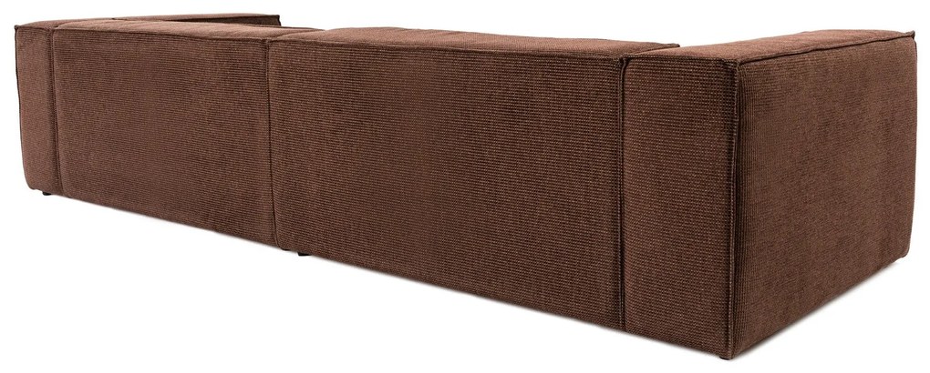 Sofá de 4 Lugares Lora – Castanho – 300x108x65 cm