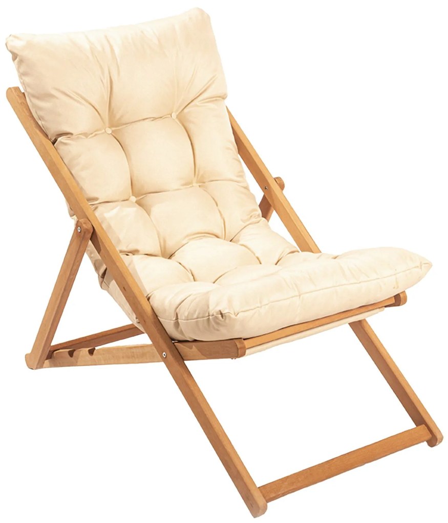 Cadeira de Jardim My006 – Castanho Creme – 59x90x44 cm | Tribo Home