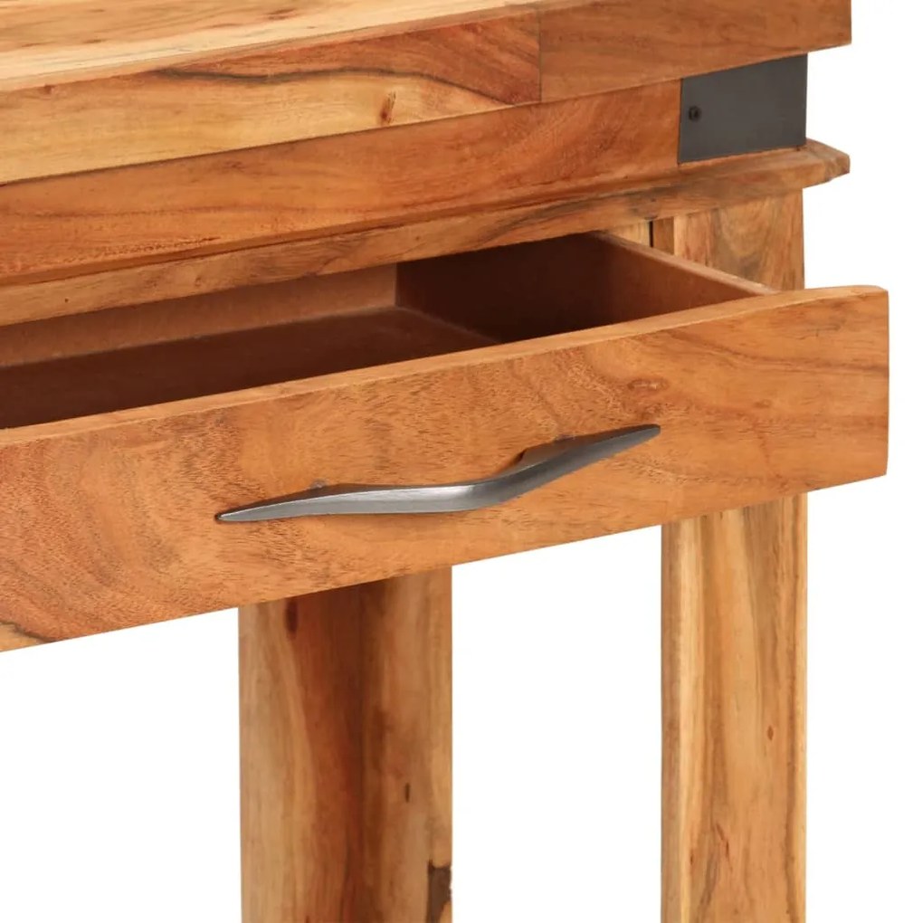 Mesa consola 110x34x74 cm madeira de acácia maciça