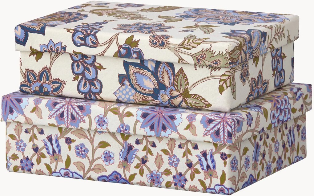 Caixas decorativas artesanais Tara, conjunto de 2
