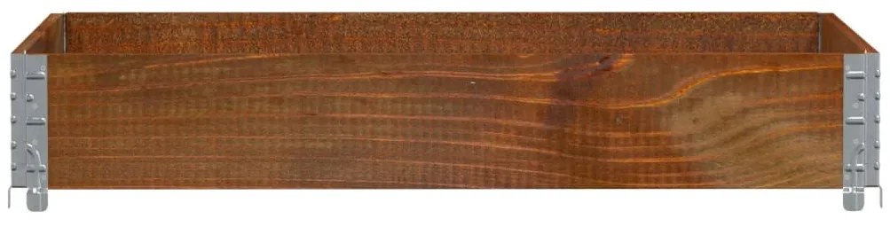 Vaso/floreira para jardim 120x80 cm pinho maciço castanho