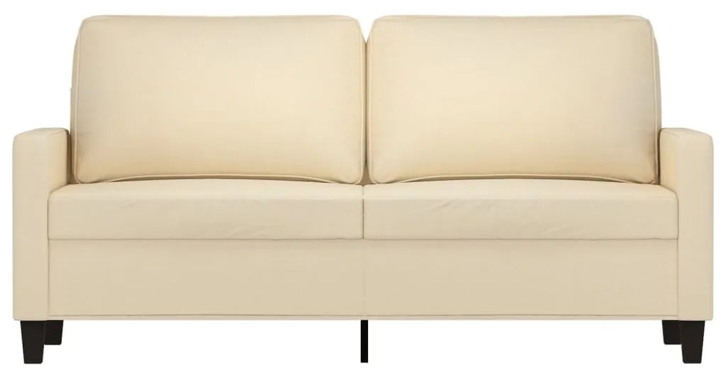 Sofá de 2 lugares tecido 140 cm cor creme