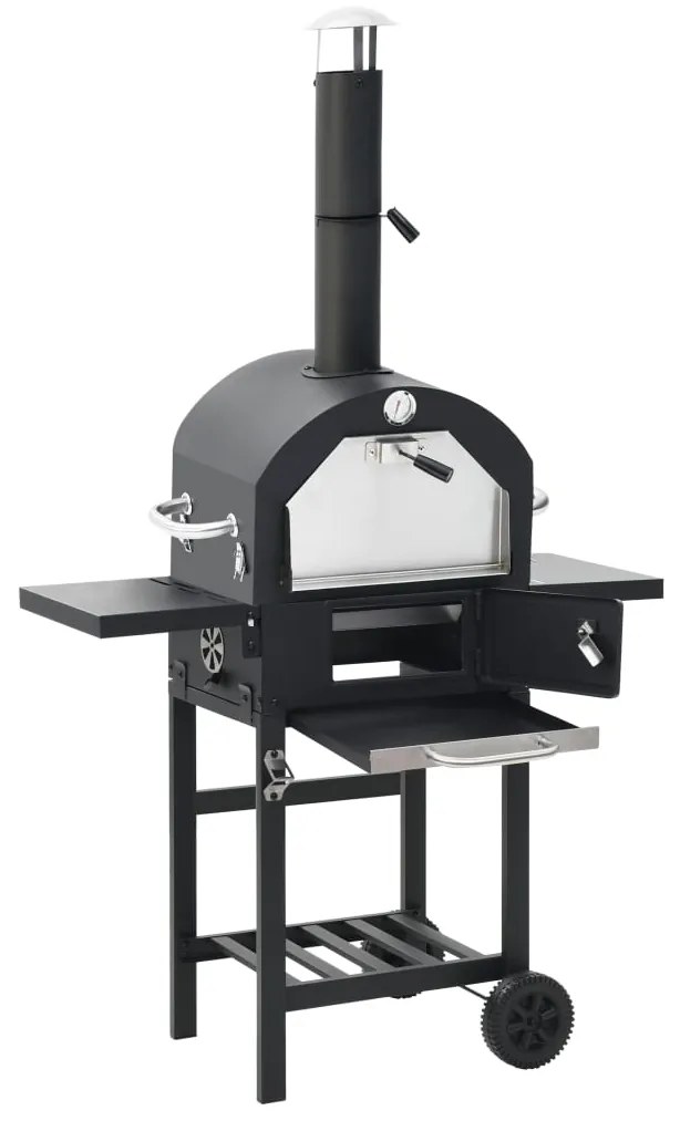 Forno para pizzas de exterior com pedra para pizza