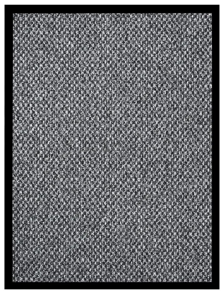 vidaXL Tapete de porta 60x80 cm cinzento