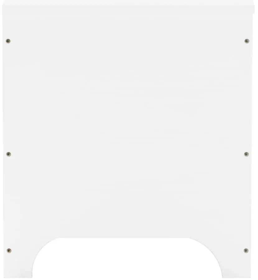 Caixa de arrumação c/ tampa RANA 60x49x54cm pinho maciço branco