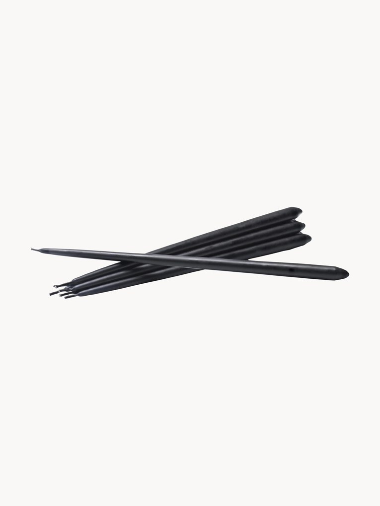 Velas finas compridas Stoff Nagel, conjunto de 6