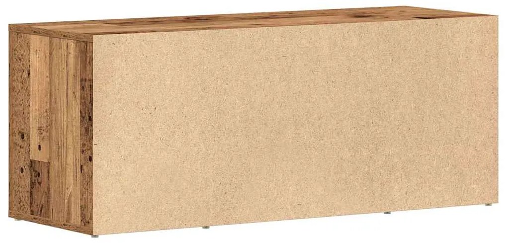 Armário para TV vidaXL Madeira Velha 100x35x40 cm Madeira Engenharia