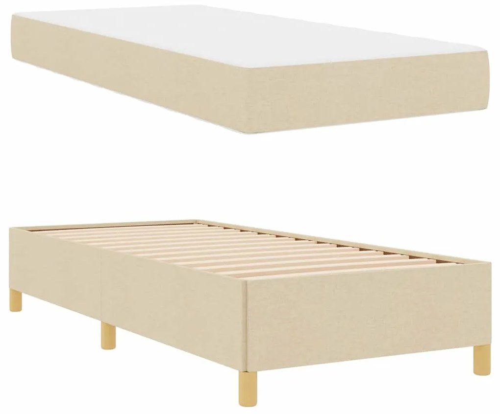 Cama Box Outros Preto e Marrom e Branco 80 x 200 cm tecido